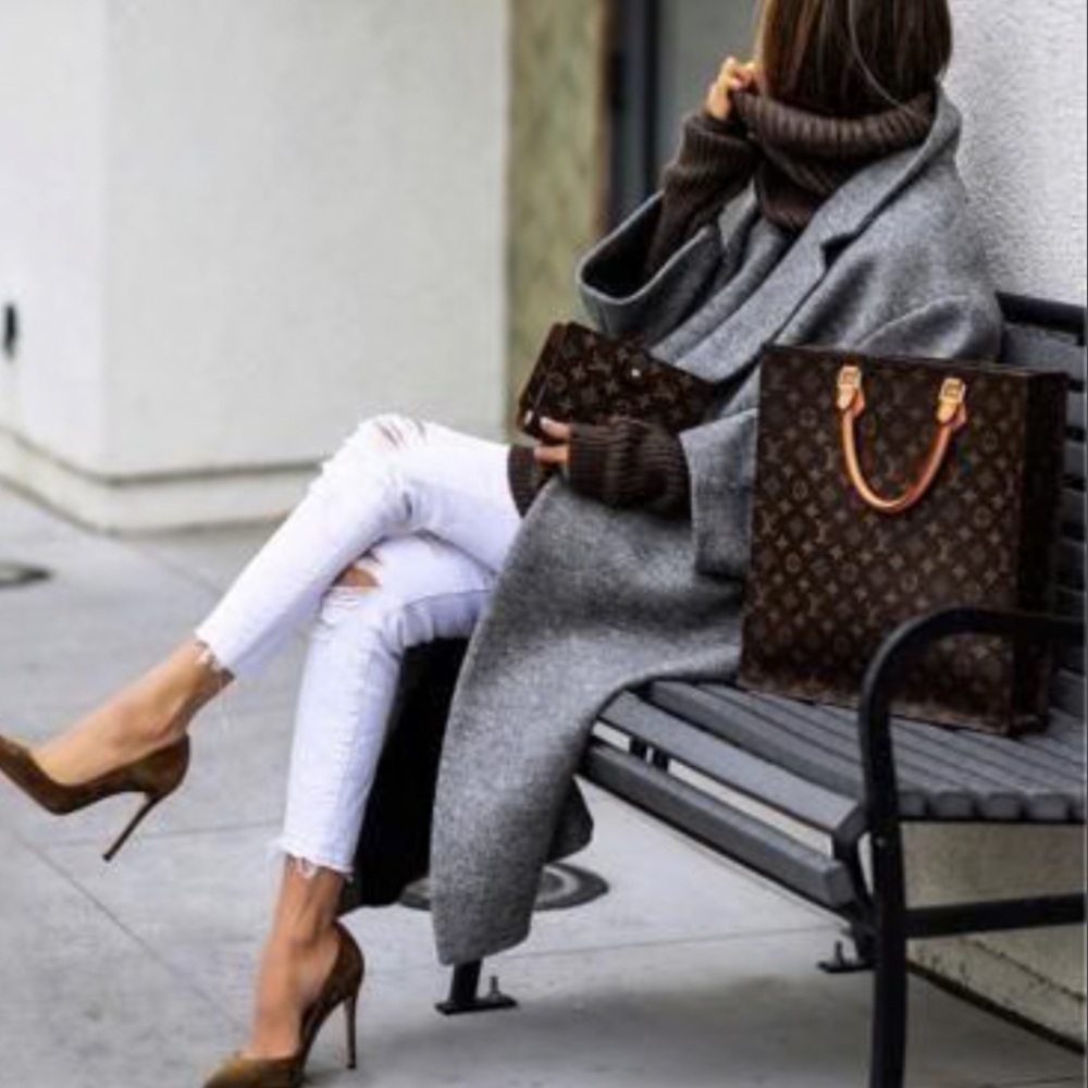 AUTH Louis Vuitton LV Sac Plat Shopping Bag Business Tote - Picture 2 of 12
